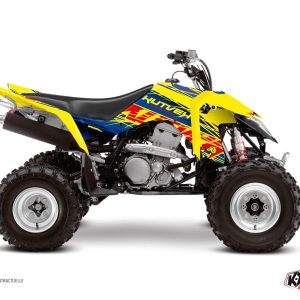 Kit Déco Quad Eraser Suzuki 400 LTZ IE Bleu Jaune () 2009-2011