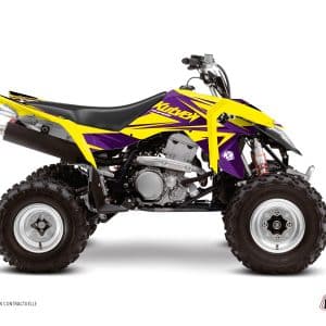 Kit Déco Quad Stage Suzuki 400 LTZ IE Jaune Violet () 2009-2011