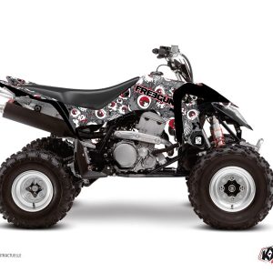 Kit Déco Quad Freegun Eyed Suzuki 400 LTZ IE Gris Rouge () 2009-2011
