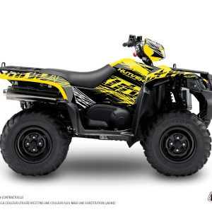 Kit Déco Quad Eraser Fluo Suzuki King Quad 500 Jaune () 2008-2018