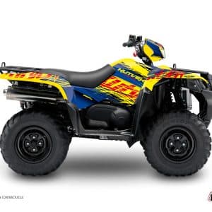 Kit Déco Quad Eraser Suzuki King Quad 500 Bleu Jaune () 2019-2023