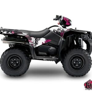 Kit Déco Quad Trash Suzuki King Quad 750 Noir Rose () 2008-2018