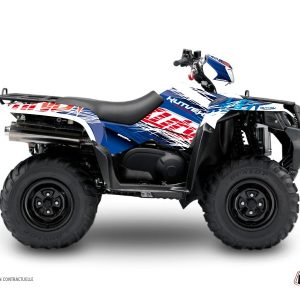 Kit Déco Quad Eraser Suzuki King Quad 750 Bleu Rouge () 2008-2018