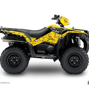 Kit Déco Quad Predator Suzuki King Quad 750 Noir Jaune () 2019-2023