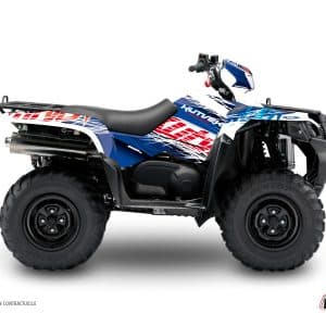Kit Déco Quad Eraser Suzuki King Quad 750 Bleu Rouge () 2019-2023