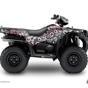 Kit Déco Quad Freegun Eyed Suzuki King Quad 750 Gris Rouge () 2019-2023