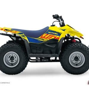 Kit Déco Quad Eraser Suzuki 50 LT Bleu Jaune () 1994-2001