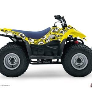 Kit Déco Quad Freegun Eyed Suzuki 80 LT Jaune () 1987-2005
