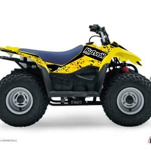 Kit Déco Quad Predator Suzuki 90 LTZ Noir Jaune () 2007-2014