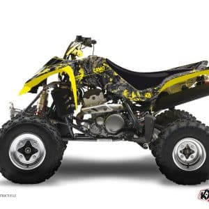 Kit Déco Quad Camo Suzuki 250 LTZ Noir Jaune () 2004-2010