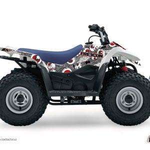 Kit Déco Quad Freegun Eyed Suzuki Z 50 Gris Rouge () 2006-2016