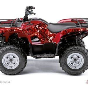 Kit Déco Quad Camo Yamaha 125 Grizzly Rouge () 2004-2013