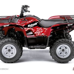 Kit Déco Quad Predator Yamaha 125 Grizzly Rouge () 2004-2013