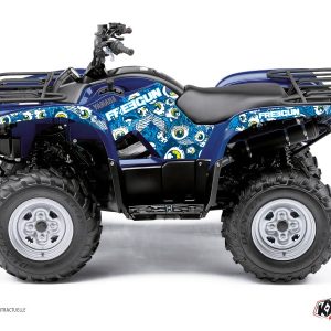 Kit Déco Quad Freegun Eyed Yamaha 450 Grizzly Bleu () 2007-2016