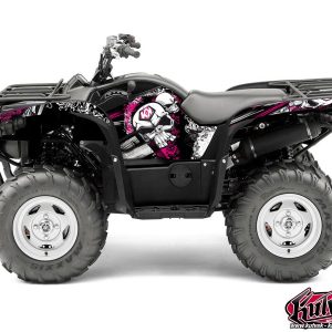 Kit Déco Quad Trash Yamaha 550-700 Grizzly Noir Rose () 2009-2015