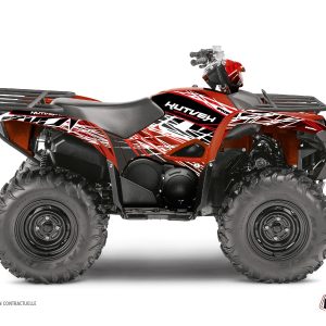 Kit Déco Quad Eraser Yamaha 700-708 Grizzly Rouge Blanc () 2016-2018