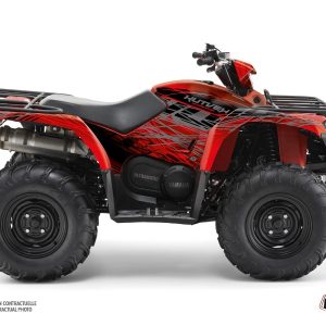 Kit Déco Quad Eraser Yamaha 450 Kodiak Rouge Gris () 2003-2007