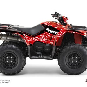 Kit Déco Quad Predator Yamaha 450 Kodiak Noir Rouge () 2018-2023