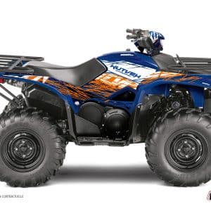 Kit Déco Quad Eraser Yamaha 700-708 Kodiak Bleu Orange () 2016-2023