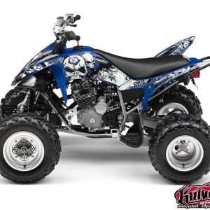 Kit Déco Quad Trash Yamaha 250 Raptor Noir Bleu () 2008-2013
