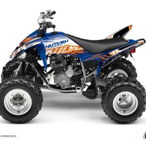 Kit Déco Quad Eraser Yamaha 250 Raptor Bleu Orange () 2008-2013
