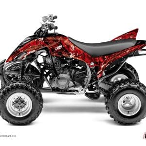 Kit Déco Quad Camo Yamaha 350 Raptor Rouge () 2004-2013