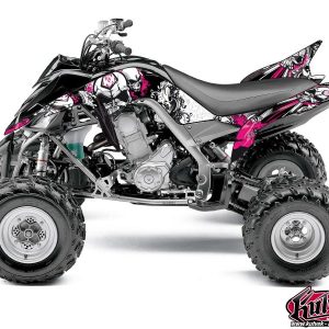 Kit Déco Quad Trash Yamaha 700 Raptor Noir Rose () 2006-2012