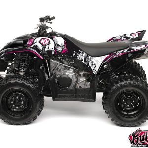 Kit Déco Quad Trash Yamaha 350-450 Wolverine Noir Rose () 2006-2009