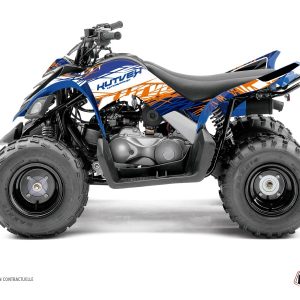 Kit Déco Quad Eraser Yamaha 90 Raptor Bleu Orange () 2016-2023