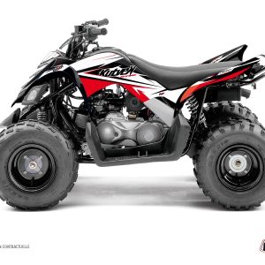 Kit Déco Quad Stage Yamaha 90 Raptor Noir Rouge () 2016-2023