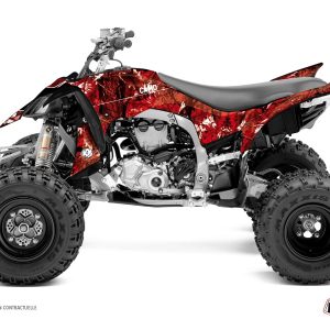 Kit Déco Quad Camo Yamaha 450 YFZ R Rouge () 2010-2013