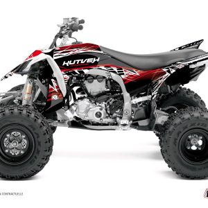Kit Déco Quad Eraser Yamaha 450 YFZ R Rouge Blanc () 2010-2013