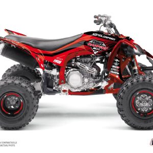 Kit Déco Quad Replica By Rapport K20 Yamaha 450 YFZ R Rouge Noir () 2010-2013