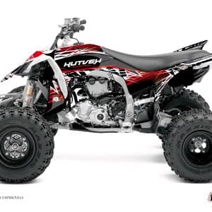 Kit Déco Quad Eraser Yamaha 450 YFZ R Rouge Blanc () 2014-2019