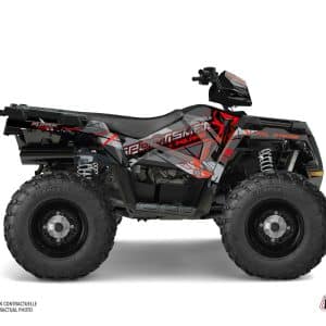 Kit Déco Quad Evil Polaris 570 Sportsman Forest Gris Rouge () 2018-2020