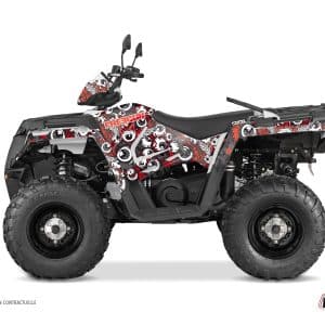 Kit Déco Quad Freegun Eyed Polaris 570 Sportsman Forest Rouge Gris () 2021-2023