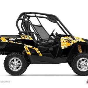 Kit Déco SSV Predator Can Am Commander Noir Jaune () 2012-2017