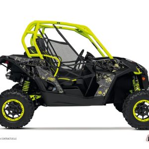 Kit Déco SSV Camo Can Am Maverick Noir Jaune () 2013-2015