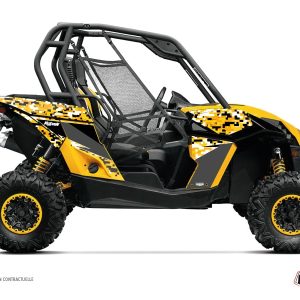 Kit Déco SSV Predator Can Am Maverick Noir Jaune () 2013-2015