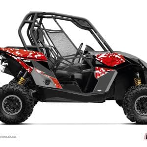 Kit Déco SSV Predator Can Am Maverick Rouge () 2013-2015