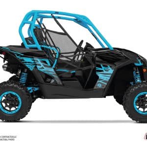 Kit Déco SSV Eraser Can Am Maverick Bleu Gris () 2013-2015