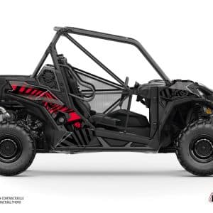 Kit Déco SSV Kollector Can Am Maverick Sport Noir Rouge () 2018-2023