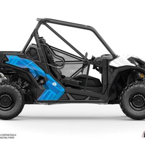 Kit Déco SSV Kinetik Can Am Maverick Sport Blanc Bleu () 2018-2023