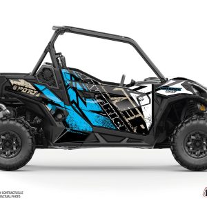 Kit Déco SSV Kraft Can Am Maverick Sport Avec Portes Blanc Bleu () 2018-2023