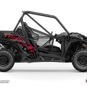 Kit Déco SSV Kollector Can Am Maverick Trail Noir Rouge () 2018-2023