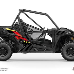 Kit Déco SSV Konkeror Can Am Maverick Trail Rouge Jaune () 2018-2023