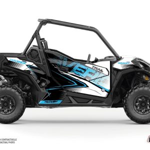 Kit Déco SSV Kallin Can Am Maverick Trail Avec Portes Blanc Bleu () 2018-2023
