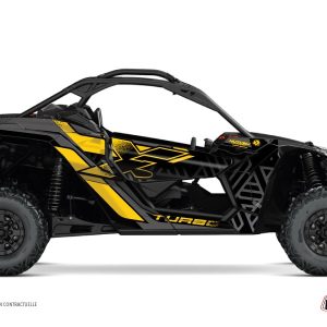 Kit Déco SSV Alpha Can Am Maverick X3 Noir Jaune () 2017-2023