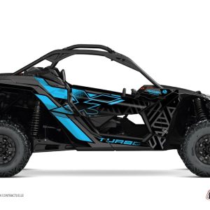 Kit Déco SSV Alpha Can Am Maverick X3 Noir Bleu () 2017-2023