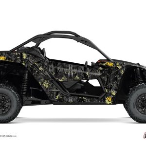 Kit Déco SSV Camo Can Am Maverick X3 Noir Jaune () 2017-2023